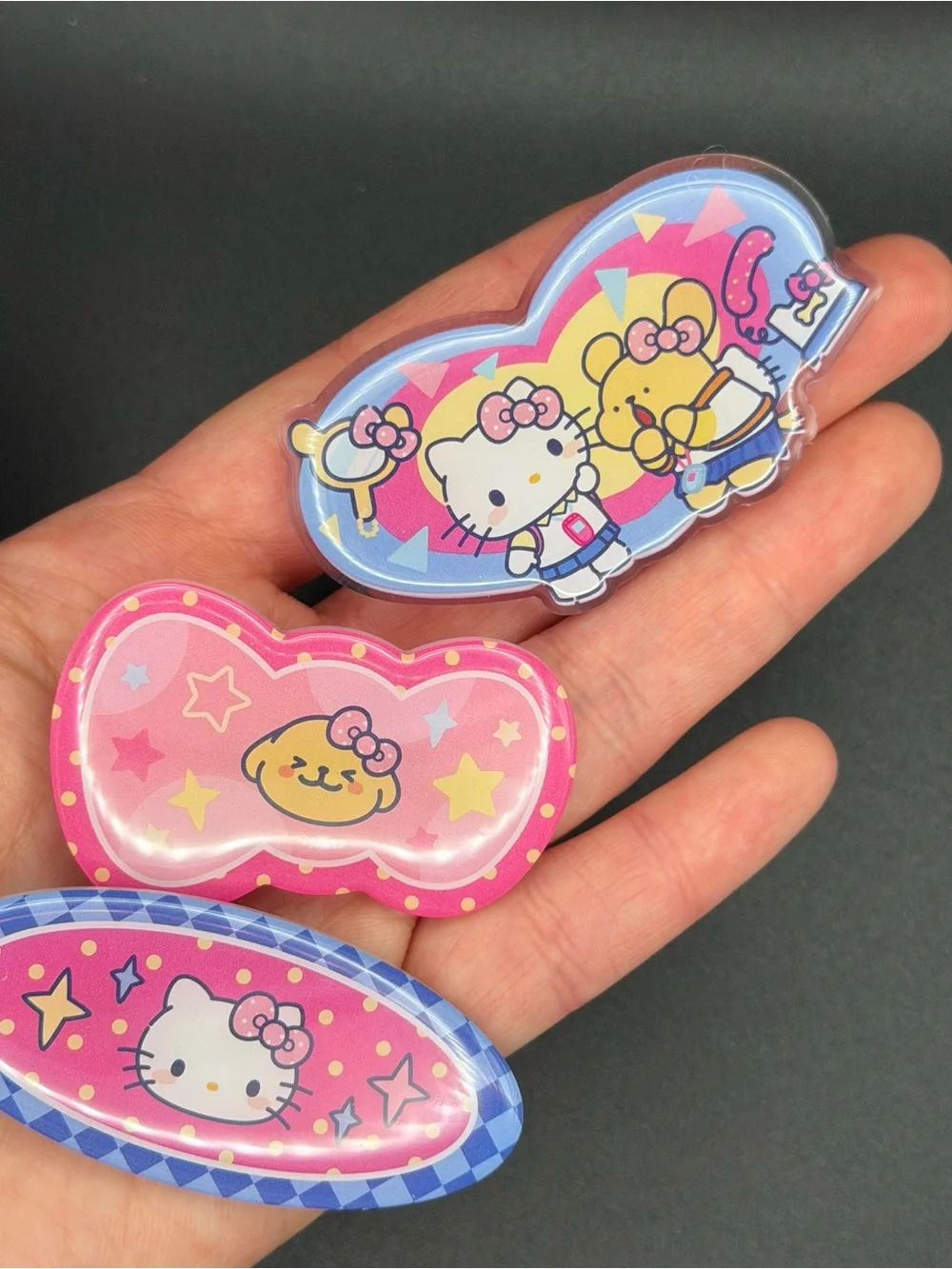 Sanrio X Maltese Hello Kitty hair clips (price for set) hc28